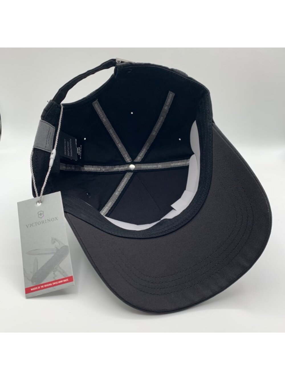 Victorinox Swiss Army Knife Mens Black Strapback Hat New - Picture 4 of 6